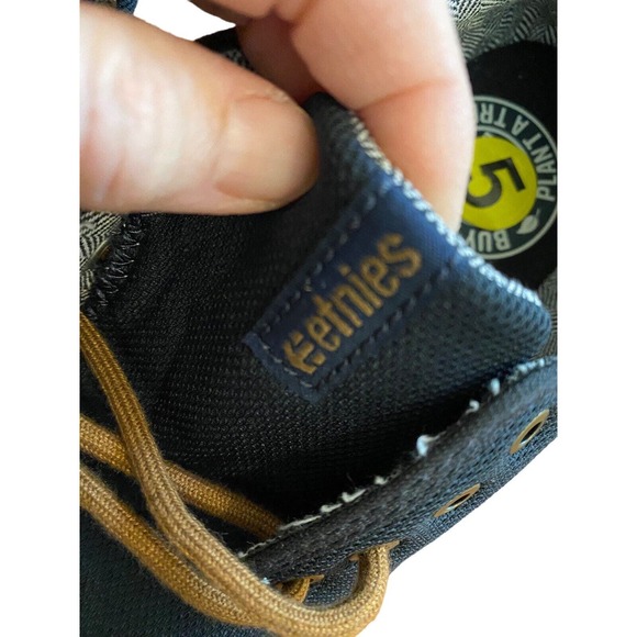 Etnies Men's Scout Low Top Sneaker Shoes Navy Gold Footwear Streetwear Size 5 - Picture 3 of 12
